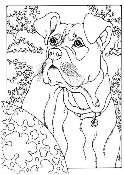 Coloring page boxer - img 28204. in 2024 | Horse coloring pages, Dog ...