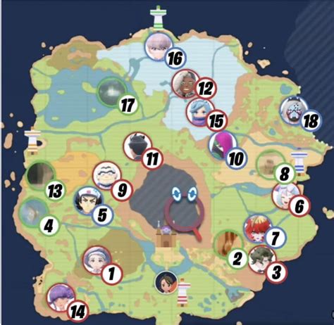 Order of levels for each gym, titan and star raid : r/PokemonScarletViolet