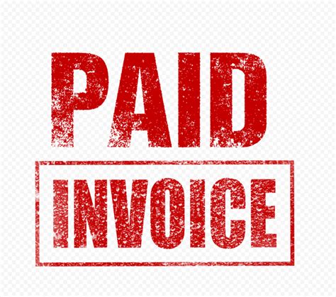 Invoice Paid Clipart Stamp