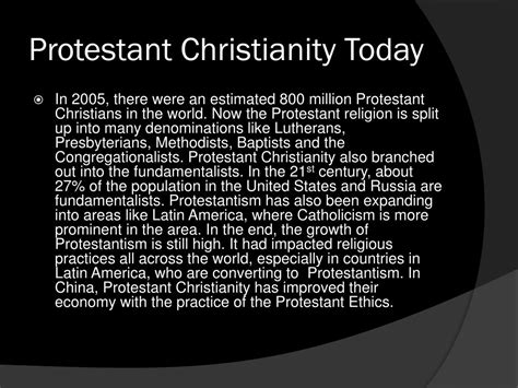 PPT - Protestant Christianity PowerPoint Presentation, free download ...