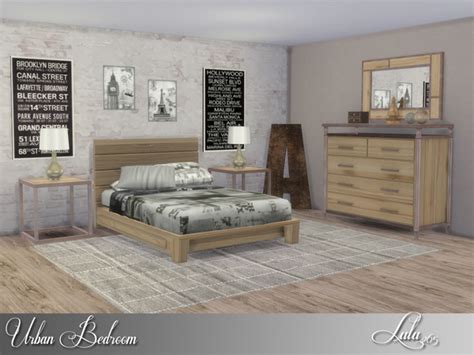 Urban Bedroom by Lulu265 at TSR » Sims 4 Updates