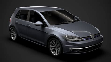 VW Golf TSI Bluemotion 5door Typ5G 2019 - 3D Model by Creator 3D