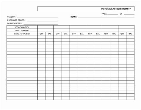 Blank Excel Spreadsheet Templates