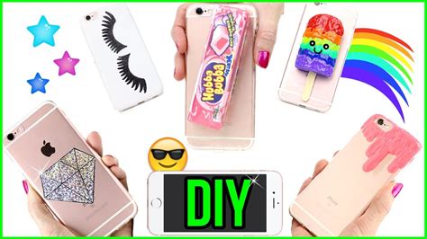 5 DIY Phone Cases! How To Make Slime, Edible Bubblegum, Kawaii, Holo! Easy Phone Cover Design ...