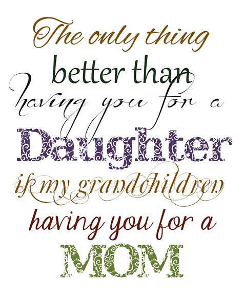 Printable Quotes From Daughter Mother. QuotesGram