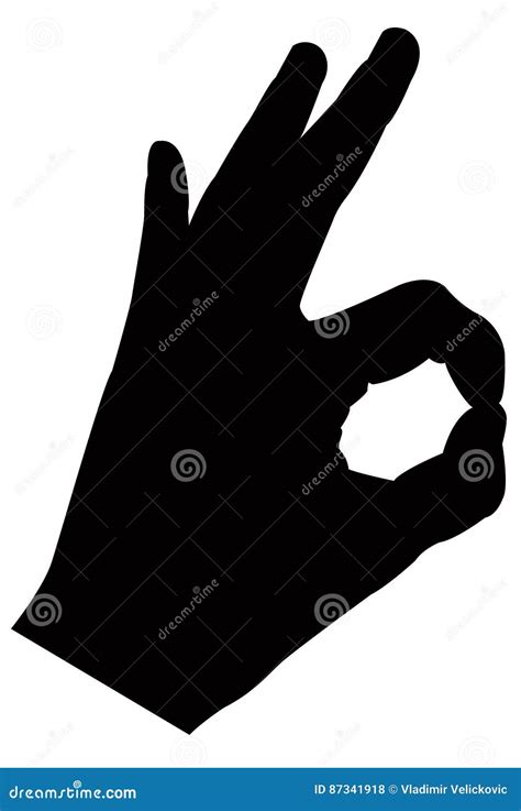 Hand sign stock vector. Illustration of symbol, finger - 87341918