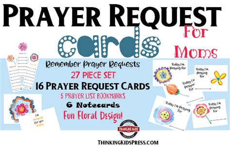 Prayer Request Cards - Thinking Kids