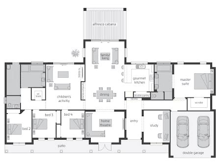 Image result for 4 bedroom australian farmhouse | Farmhouse floor plans, Farmhouse plans, New ...