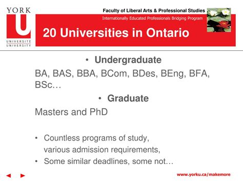 PPT - Ontario Universities Many Options, Endless Opportunities PowerPoint Presentation - ID:4550458