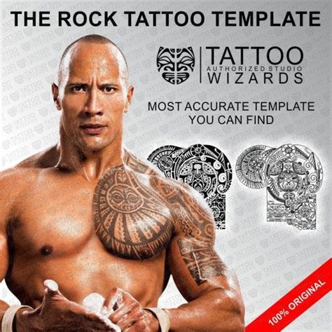 The Rock Tattoo Template Tattoo Wizards | Rock tattoo, Maori tattoo designs, Polynesian tattoo