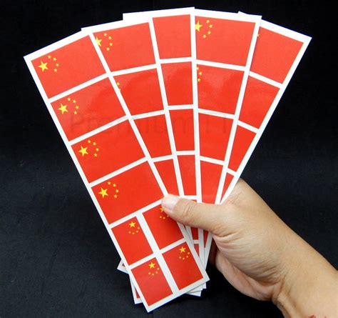 China Chinese Flag Stickers, Decals & Party Favors – Premium Temporary Tattoos