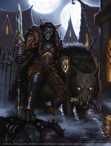 Worgen Hunter Fan Art by MiraSand : r/wow