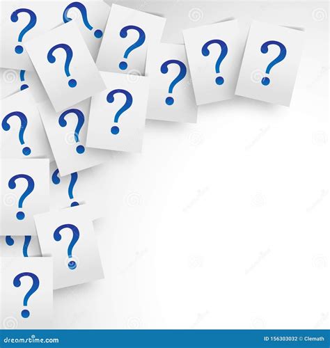 Blue Question Marks Background Vector Illustration | CartoonDealer.com ...