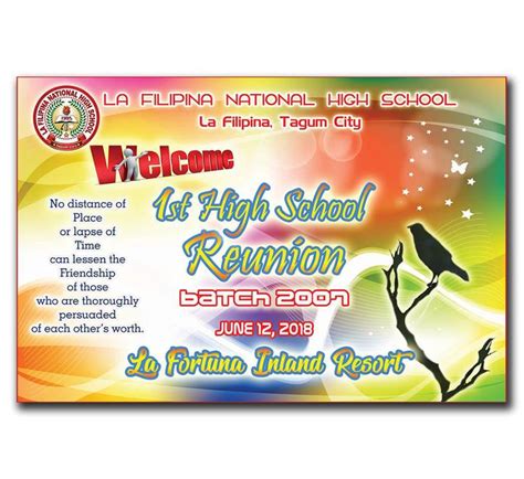 Reunion tarpaulin design | Tarpaulin design, Reunion, Tarpaulin