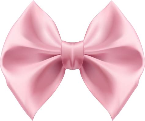 Realistic pink silk bow. 23438417 PNG