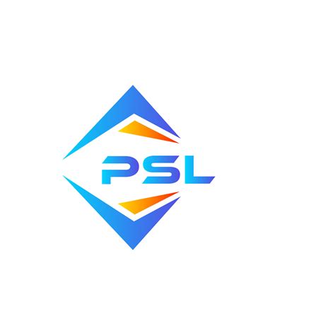 PSL abstract technology logo design on white background. PSL creative ...