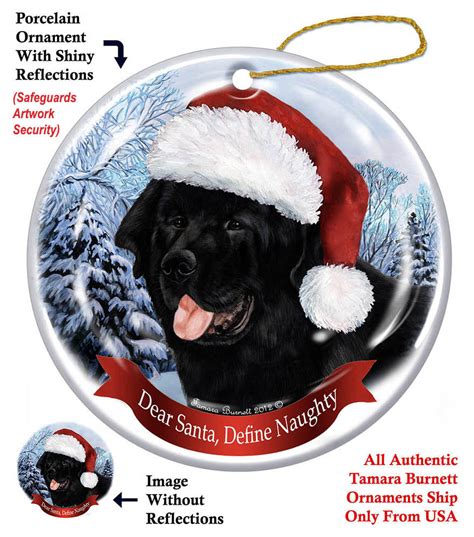 Newfoundland Newfie Howliday Dog Christmas Ornament | Doggy Style Gifts