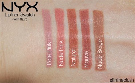 NYX Slim Lip Pencils - Review & Swatches - All In The Blush