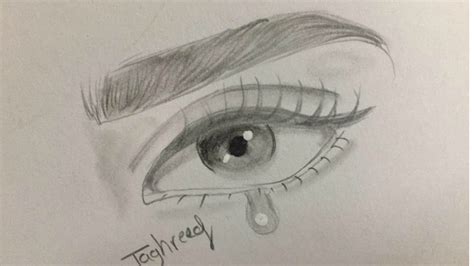 Easy Eye Crying Drawing