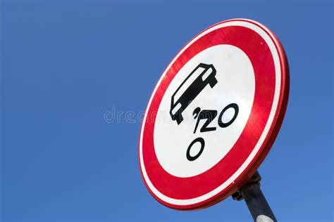 No Access for Motor Vehicles Stock Image - Image of circular ...