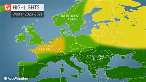 AccuWeather's 2020-2021 Europe winter forecast