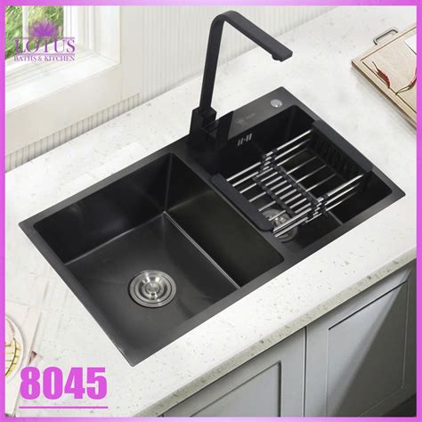 Lotus 8143 81x43x20Cm Stainless Steel 2mm Thickness High Quality Lababo Kitchen Sink | Shopee ...
