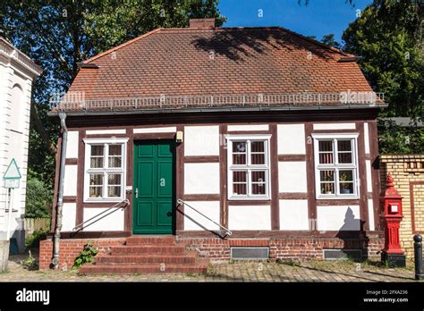 Half-timbered house in Spandau neighborhood of Berlin, Germany Stock Photo - Alamy