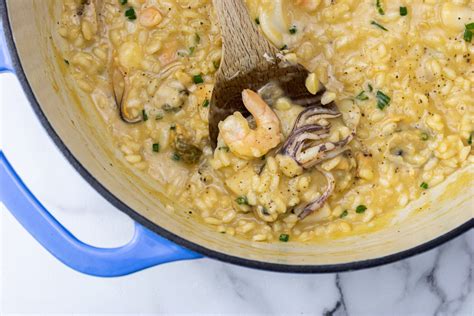 Seafood Risotto - My Life In An Apron