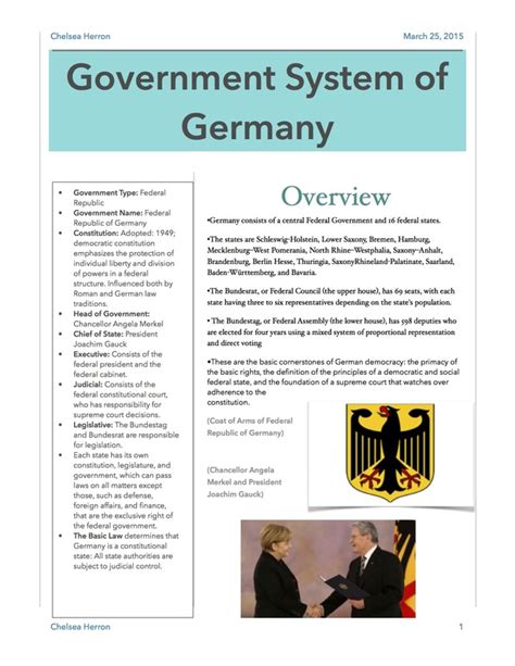 Politics/Economics - Germany