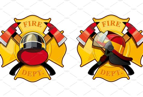 fire department badge | Illustrations ~ Creative Market