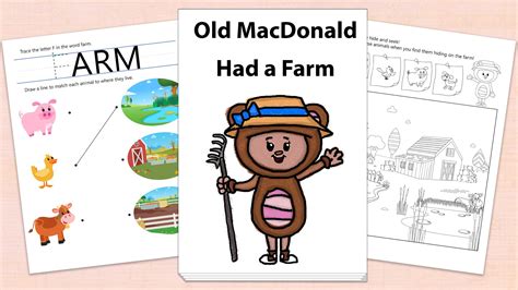 Old MacDonald Had a Farm - Printables - Mother Goose Club