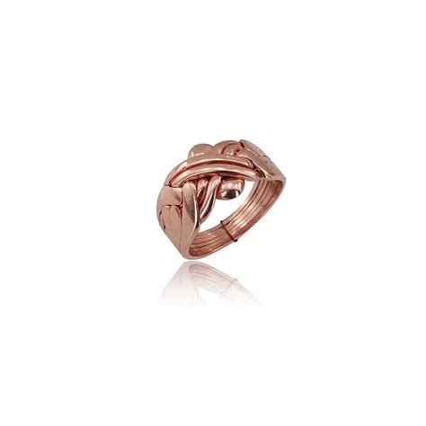 9ct Rose Gold 6 Piece Puzzle Ring - Jewellery from Hillier Jewellers UK