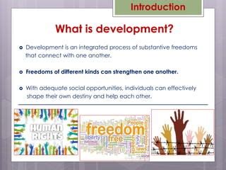 Amartya Sen "Development as Freedom" | PPT