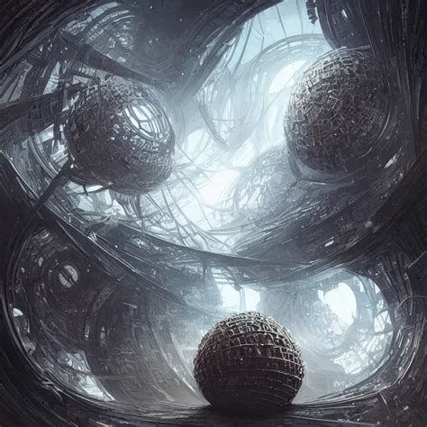 the inside of a dyson sphere, concept art, beautiful | Stable Diffusion