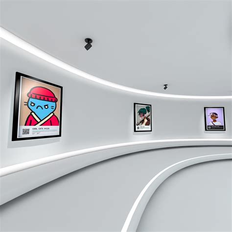 VR Digital Art Exhibition Meta Gallery 3D model | CGTrader