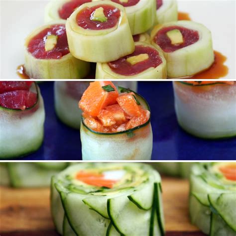 Cucumber Sushi Rolls - Cooking TV Recipes