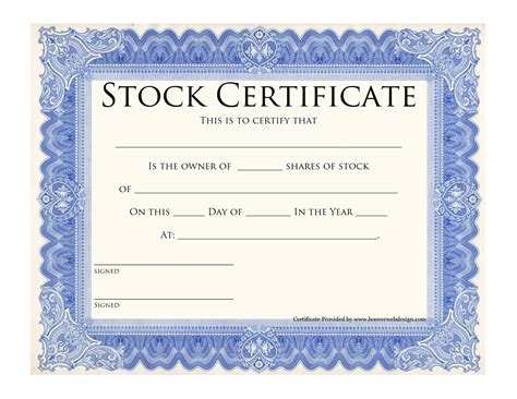 Template Of Share Certificate – Douglasbaseball.com