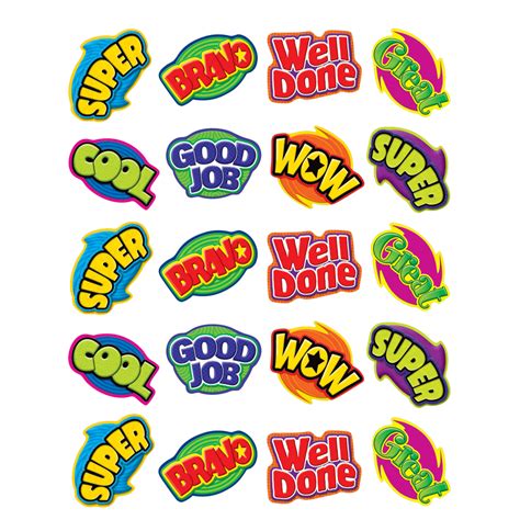 Positive Words Stickers - TCR5206 | Teacher Created Resources