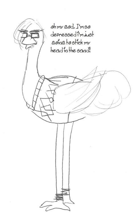 Emo Emu by moonywerecat on DeviantArt