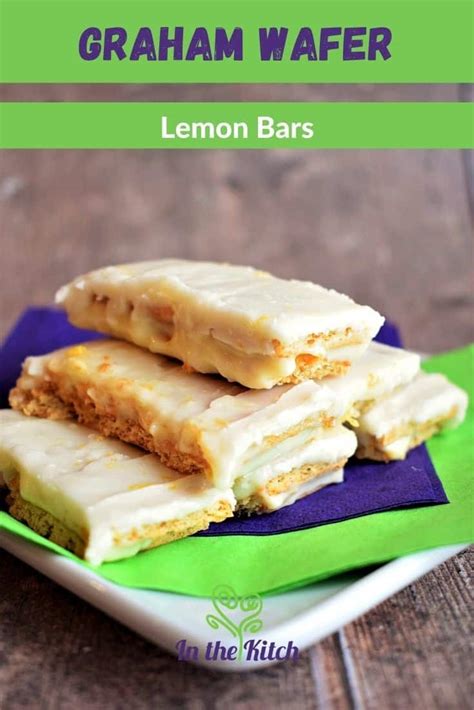 Graham Wafer Lemon Bars - In the Kitch