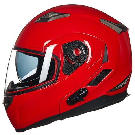 ILM 953 Bluetooth Integrated Modular Flip up Full Face Motorcycle Helmet