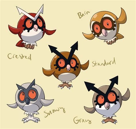 PokemonSubspecies: Hoothoot by CoolPikachu29 on DeviantArt