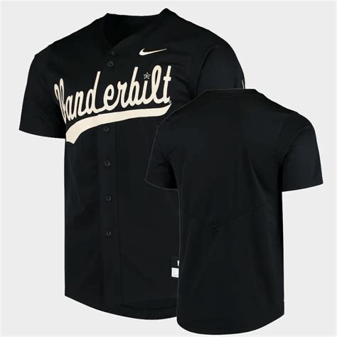 Vanderbilt Commodores Custom Name Number Black NCAA Baseball Jersey ...