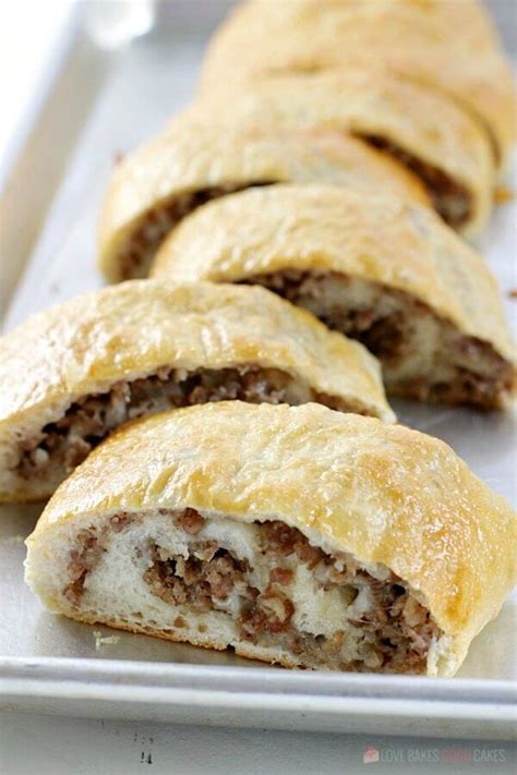 Sausage Bread - Love Bakes Good Cakes