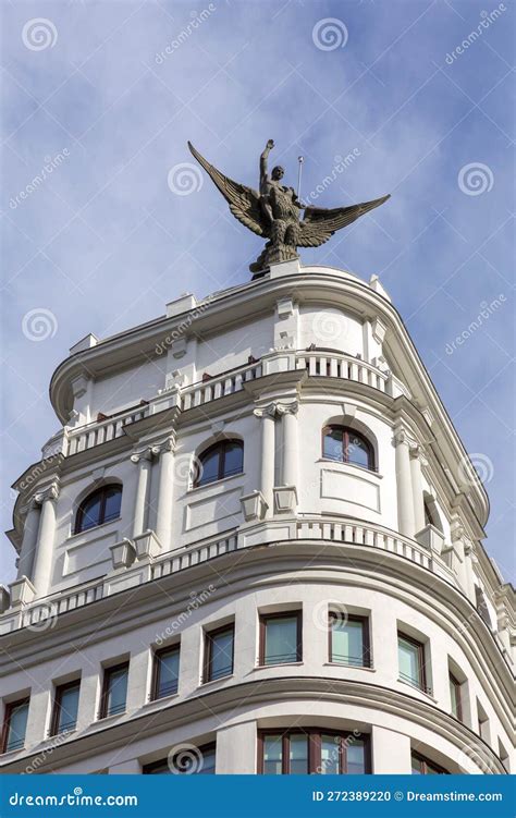 The Gran Via is One of Madrid S Most Important Shopping Areas Stock Photo - Image of avenue ...