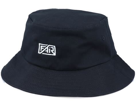 White Logo Black Bucket - Fair Hat | Hatstoreworld.com