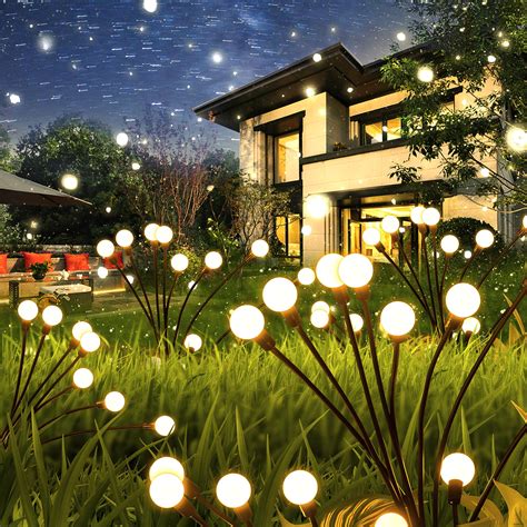 AWENDIETOU Solar Garden Lights,Solar Lights for Outside,Waterproof ...