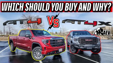 GMC SIERRA 1500 AT4 vs AT4X AEV EDITION! WHICH SHOULD you BUY and WHY ...