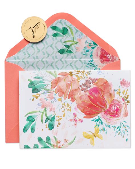 Blank Inside Watercolor Floral Boxed Blank Note Cards, 10-Count | Papyrus