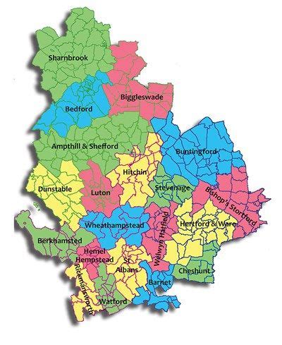 Map of the Diocese | Diocese, St albans, Shefford